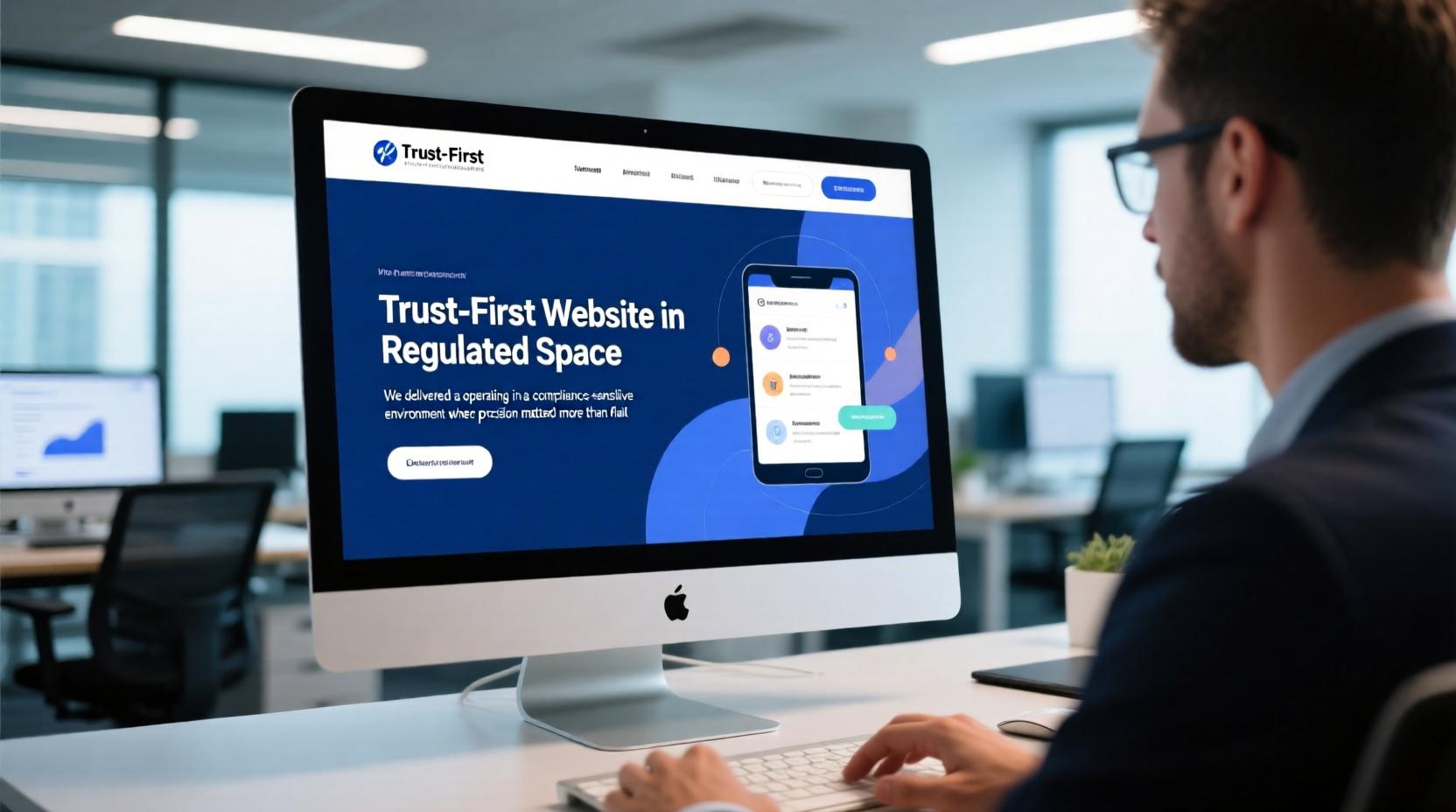 Trust-first website